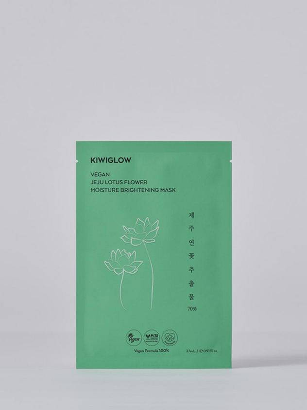 [10 sheets] Vegan Jeju Lotus Moisture Whitening Mask