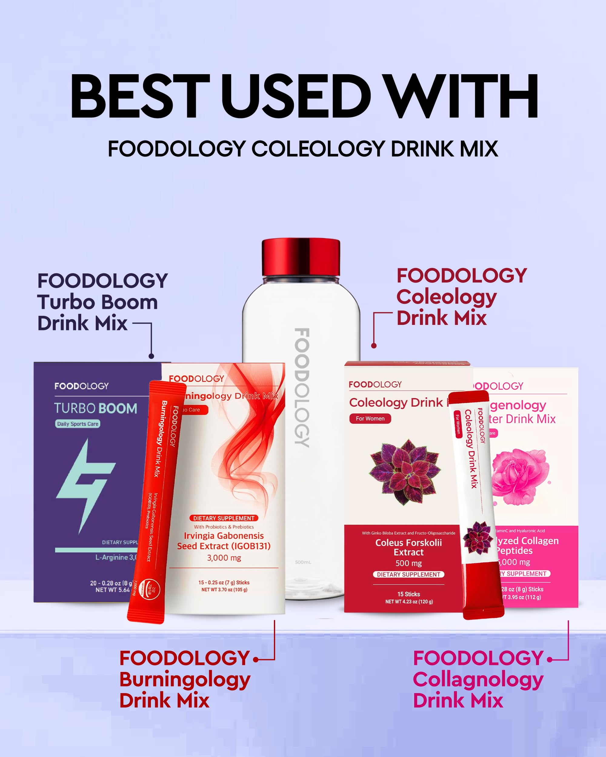 Drink Mix Bottle (Red, 16.9fl oz)